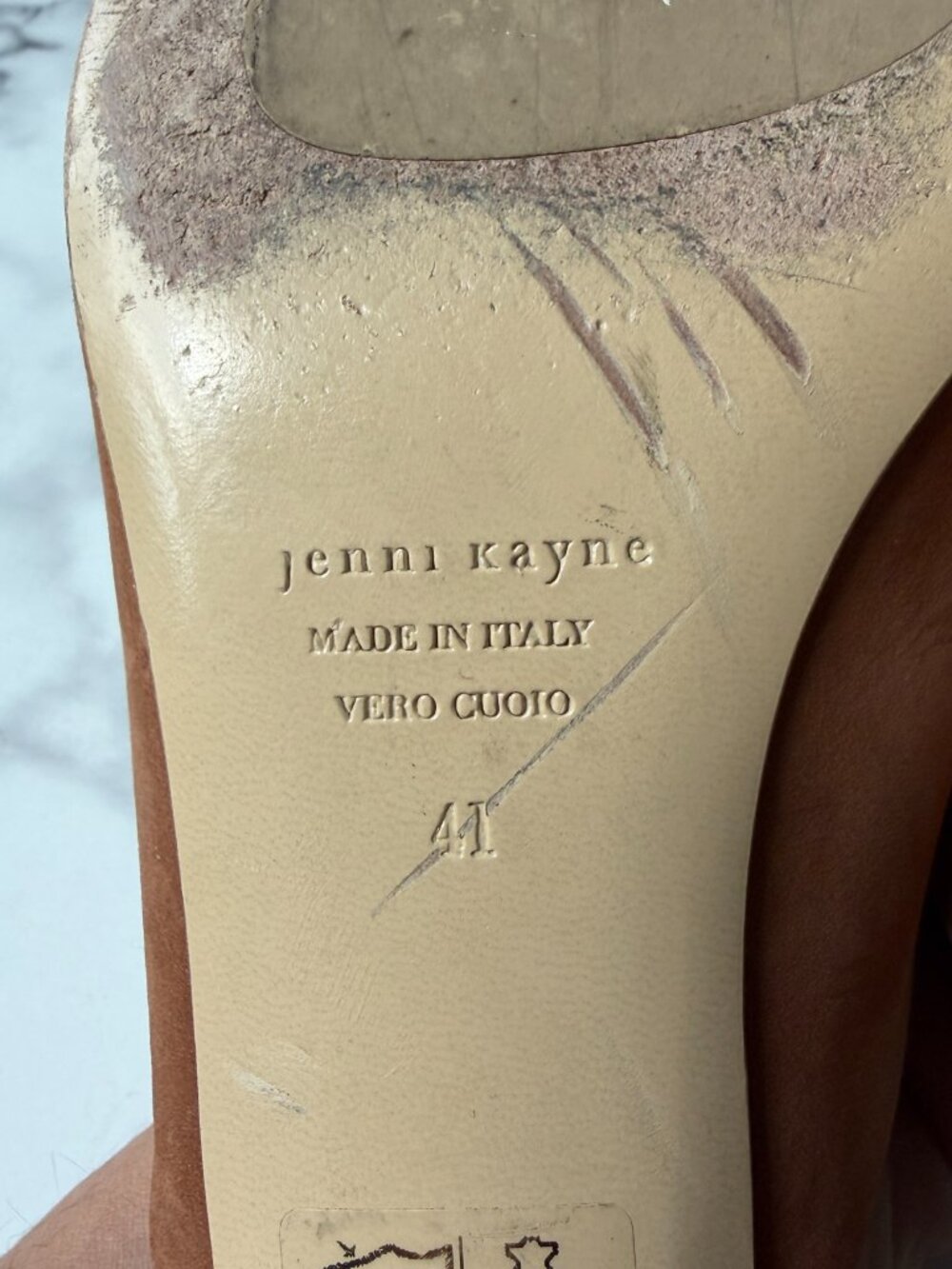 Jenni Kayne Walnut Oiled Leather Mules Size 41 - Picture 12 of 12